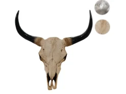 MCW Deko Schädel 45cm T454 Stier Naturfarben