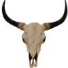 MCW Dekorative Figuren^Deko Schädel Longhorn Natur