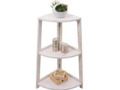 MCW Eckregale^Eckregal K44 Shabby Weiß