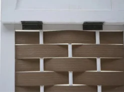 MCW Eckregale^Eckregal K85 Geflecht Braun