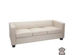 MCW 3er Sofa Lille Leder Creme