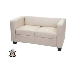 MCW Sofas^2er Sofa Lille Leder Creme