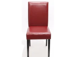 MCW Esszimmerstuhl Littau 2er-Set Leder Dunkle Beine