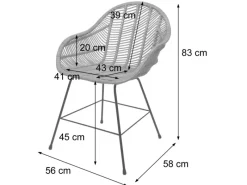 MCW Klarlacke^Esszimmerstuhl M28