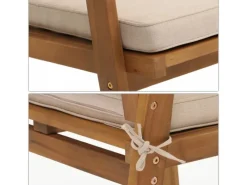 MCW Kissenbezüge^Garten-Garnitur MVG-N46 4-teilig Kissen Creme