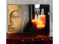 MCW Wanddekoration^Glasbild T117 40x60cm Buddha