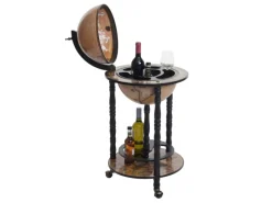 MCW Flaschenregale^Globusbar D83 Rollbar Schwarz