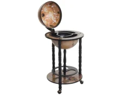 MCW Flaschenregale^Globusbar D83 Rollbar Schwarz