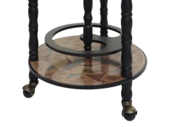 MCW Flaschenregale^Globusbar D83 Rollbar Schwarz