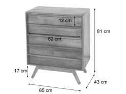 MCW Möbelserien^Highboard L96 81x65x43cm