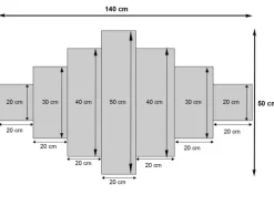 MCW Wanddekoration^Leinwandbild H375 New York 7-tlg.