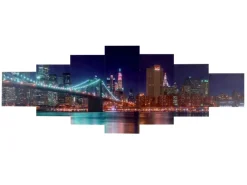 MCW Wanddekoration^Leinwandbild H375 New York 7-tlg.