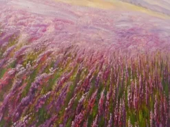 MCW Wanddekoration^Ölgemälde Blumenfeld Handgemalt