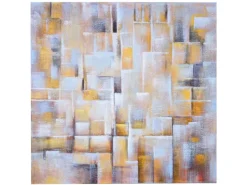 MCW Wanddekoration^Ölgemälde Cubes Handgemalt