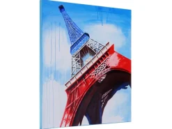MCW Wanddekoration^Ölgemälde Eiffelturm Handgemalt