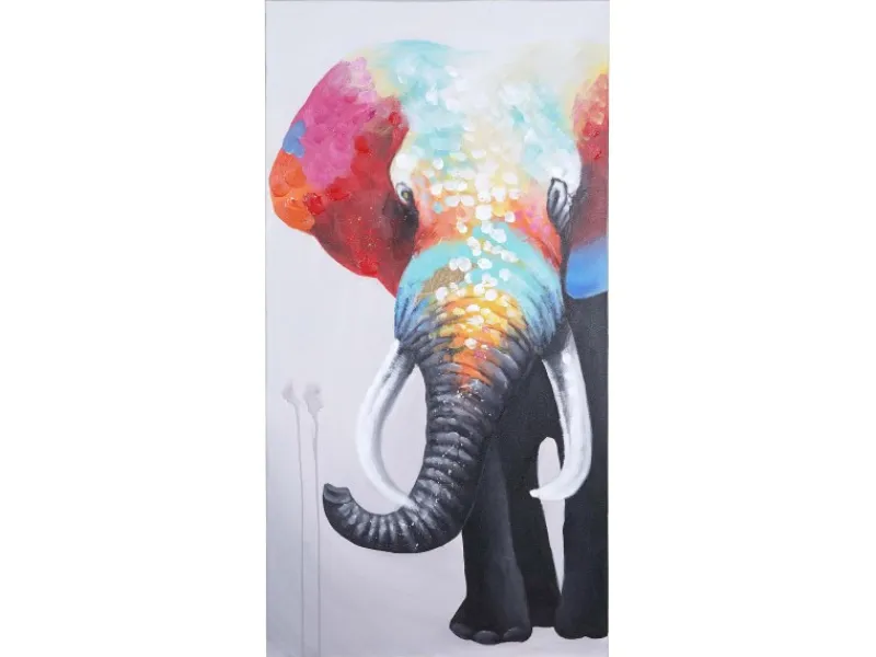 MCW Wanddekoration^Ölgemälde Elefant II Handgemalt