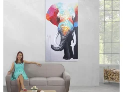 MCW Wanddekoration^Ölgemälde Elefant II Handgemalt