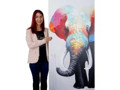 MCW Wanddekoration^Ölgemälde Elefant II Handgemalt