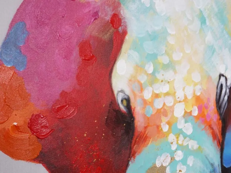 MCW Wanddekoration^Ölgemälde Elefant II Handgemalt