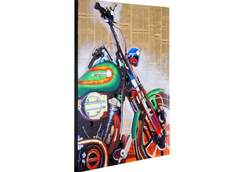 MCW Wanddekoration^Ölgemälde Motorrad Handgemalt