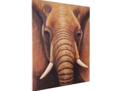 MCW Ölgemälde Nahaufnahme Elefant Handgemalt