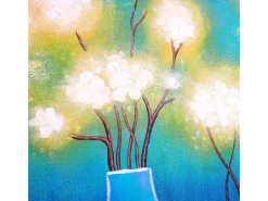 MCW Ölgemälde Vasen Handgemalt