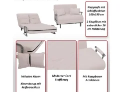 MCW Sofas|Kissenbezüge^Schlafsessel K29 Stoff Cord 330g/m²
