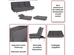 MCW Schlafsofa M79 Stoff/Textil Mint-