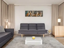 MCW Schlafsofa M79 Stoff/Textil Creme