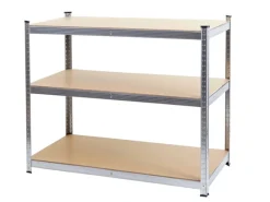 MCW Schwerlastregal^Schwerlastregal E33 Verzinkt 200x120x60cm