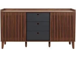 MCW Sideboard M48 -Optik Schubladen Dunkelgrau