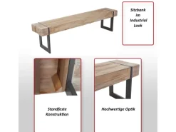 MCW Sitzbänke|Klarlacke^Sitzbank A15 160cm
