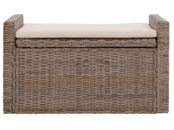 MCW Sitzbänke|Garderoben^Sitzbank Genua Rattan Staufach