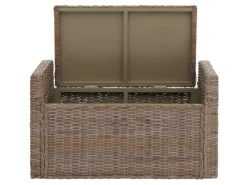 MCW Sitzbänke|Garderoben^Sitzbank Genua Rattan Staufach