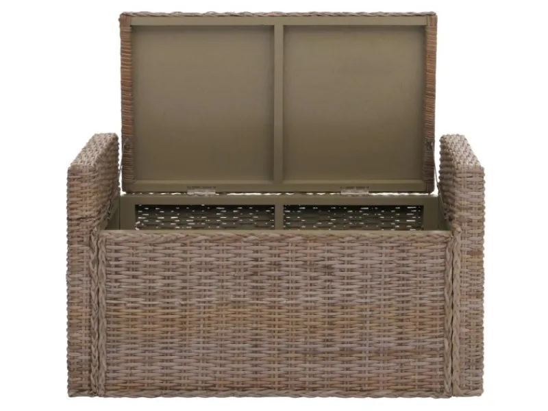 MCW Sitzbänke|Garderoben^Sitzbank Genua Rattan Staufach