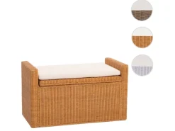 MCW Sitzbank Genua Rattan Staufach Honigfarben