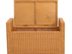 MCW Sitzbank Genua Rattan Staufach Honigfarben