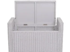 MCW Sitzbänke^Sitzbank Genua Rattan Staufach