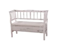 MCW Sitzbänke|Garderoben^Sitzbank H207 Staufach Shabby-Look Shabby