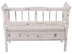MCW Sitzbänke|Garderoben^Sitzbank H207 Staufach Shabby-Look Shabby