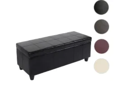 MCW Sitzbank mit Aufbewahrung Arezzo LEDER 112x45x45cm