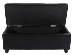 MCW Sitzbank mit Aufbewahrung Arezzo LEDER 112x45x45cm