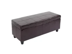 MCW Aufbewahrung^Sitzbank mit Aufbewahrung Arezzo LEDER 112x45x45cm