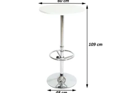 MCW Tische^Stehtisch Bilbao Fußablage