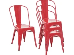 MCW Stühle^Stuhl A73 Metall 4er-Set
