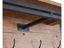 MCW Wandgarderobe A27 4 Haken 3D-Struktur Wild-Optik