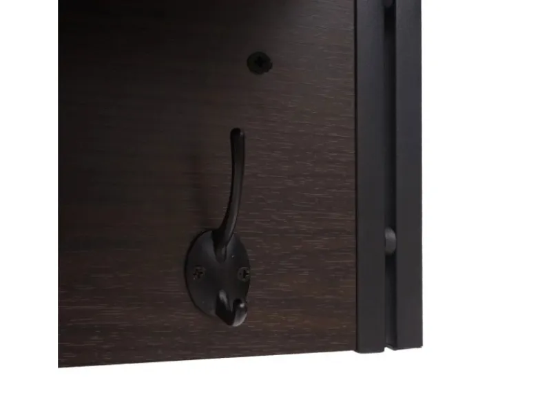 MCW Wandgarderobe A27 4 Haken 3D-Struktur