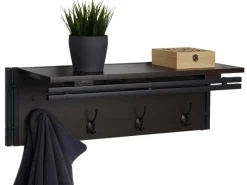 MCW Wandgarderobe A27 4 Haken 3D-Struktur