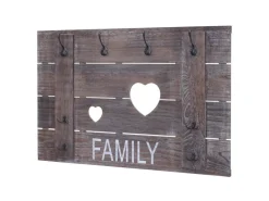 MCW Wandgarderobe C89 Family Shabby-Look Braun Shabby