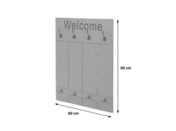 MCW Garderoben^Wandgarderobe C89 Welcome Shabby Shabby